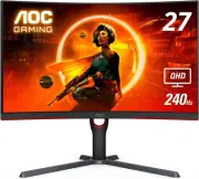 AOC 240Hz 27 Inch Curved QHD Free-Sync Premium Gaming Monitor