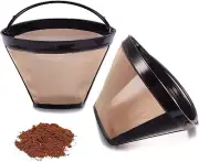 Reusable No.4 Cone Coffee Maker Filters for Ninja Coffee Bar Brewer Replacement