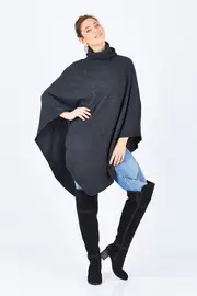 Turtle Neck Poncho--EVC-TNPONCHO