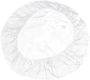 Essential Outdoor Dining Round Pvc Elastic Tablecloth Fitted Cover with Elastic Band Oil Proof for Patio Backyard and Camping