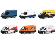 Greenlight 53050SET "Route Runners" Set of 6 Vans Series 5 1/64 Diecast Model