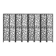 Artiss Clover Room Divider Screen Privacy Wood Dividers Stand 8 Panel Black