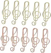 Metal Music Note Paper Clips Pcs Decorative Clips for Organizing Papers in Office and School