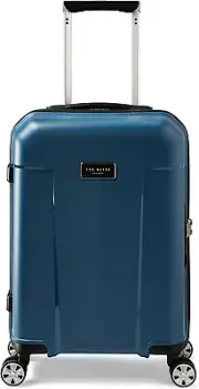 Ted Baker Flying Colours Hardside Trolley 4 Wheel Spinner, Baltic Blue, 20-Inch