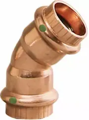 Viega 77028 1" x 1" ProPress Copper 45° Elbow, Press Connection