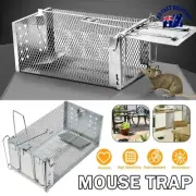 Humane Rat Trap Cage Animal Catch Pest Mouse Trap Cage Mouse Bait Control Box AU