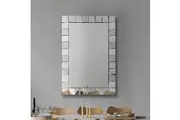 Wall Mirror MDF Silver Mirror Clear Image Rectangular Shape MRR-08