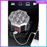 7 LED HEADLIGHT USB RECHARGEABLE HEADLAMP STRONG LIGHTS SUPE