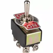 Heavy-Duty DPDT 10A 125 VAC Toggle Switch On/Off/On
