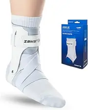 Zamst A2-DX White Ankle Brace for Sports - Breathable Sports Ankle Support for Men and Women with Guard Stabilisers for High-Grade Ankle Sprain - Left, Medium