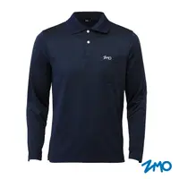 在飛比找PChome24h購物優惠-ZMO男長袖POLO排汗衫_口袋AP649-丈青色