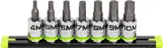 Grip Edge 7-PC 3/8'' Dr Short Metric RPT Hex Driver Set