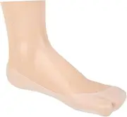 Healvian Pair White Socks Gel Moisturizing Socks Silicone Foot Protector Spa Gel Socks Foot Crack Pad Steam Face Machine Gel Bunion Guard Gel Bunion Corrector Protective Case Ultra Thin