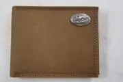 ZEP PRO NCAA Florida Gators Crazy Horse Leather bifold Wallet Tin Gift Box