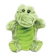DolliBu Alligator Plush Hand Puppet For Kids - Soft Stuffed Animal Hand Puppet