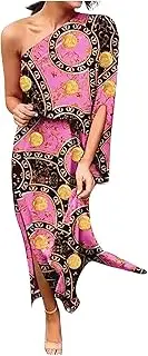 [Generic] Cyber Monday Deals Today,Dresses for Women 2024 Work,Holiday Dresses for Women 2024 Goth Dress Black Off The Shoulder Dress Dress for Wedding Guest Women Summer(04-Pink,S)