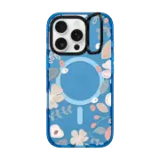 iPhone 16 Pro Impact Ring Stand Case MagSafe Compatible Peach Blossoms