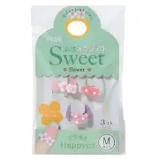Plus 35-910 Mecricco Sweet Finger Sack, Medium, Set of 3, Flower, Pink M