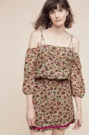 NWT ANTHROPOLOGIE EVERETT OFF-THE-SHOULDER DRESS by FLOREAT 8
