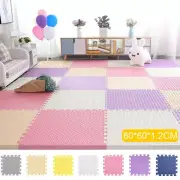 60x60cmx12mm Play Mat Crawling Kids Foam Rug Carpet EVA Foam Gym Flooring Mat AU