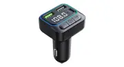 Bluetooth 5.3 FM Transmitter Car Adapter with Dual USB & Type-C Charging