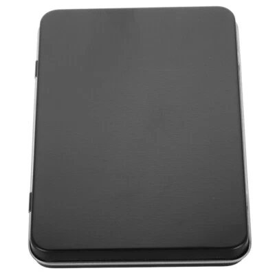 Game Card Iron Box Rectangular Hinged Holder Container Cookie Tins