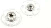 10 Sets Clear Transparent Press Snap Buttons Fasteners for Coat Shirt Clothing Bag DIY Sewing (Transparent, 18mm)