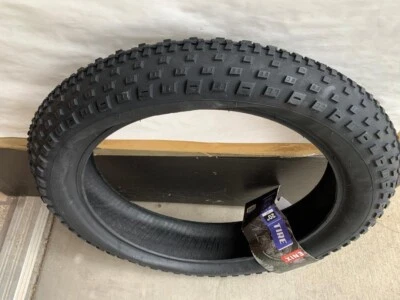 Black 20" x 4.0 Fat Bike Tire Block Cruiser E-Bikes