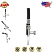 Versatile 304 Stainless Steel Stout Faucet for Draft Beer and Nitro Brew Lovers