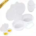 Microwave Egg Cooker, 2 Cavity Nonstick Poached Egg Maker with Lid
