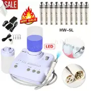 Dental Ultrasonic Scaler with LED Handpiece Auto-water 2 Bottles 5 Tips Ua