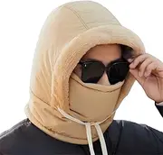 [Generic] Cycle Full Face Neck Warmer | Winter Windproof Face Hood Hat,Ear Warmers Headband Warm Fleece Hat for Running, Skiing, Walking, Climbing