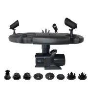 Floating Fountain, 1.5 HP Pump, 200' Cord, 12,500 GPH, 11 Patterns, Color Lights