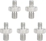 CAMVATE M8 Male to 1/4"-20 Male Stainless Steel Screw Adapter (5-Pack) - 3451