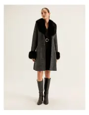[REVIEW] Wondrous Check Coat in Black