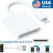 SD Card Adapter Memory Card Camera Reader for iPhone 14Pro Max 13 12 11 X 8 iPad