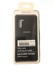 Black silicone galaxy note 10 phone Case