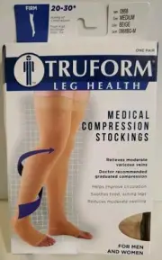 Medical Compression Socks Thigh To Toe Tan Open Toe New Medium Unisex Amazon