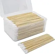 Gun Cleaning Swabs in Storage Case, 6" Bamboo Handle, Pistol Cleaning Swabs, Highly Absorbent, Lint Free, Gun Cleaning Supplies, Swabs, Precision Cleaning