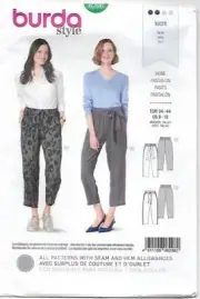 41 BURDA 6298: PANTS SIZE 8-18 SEWING PATTERN