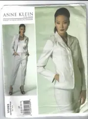 Vogue Designer Sewing Pattern 1293, Anne Klein Jacket & Pants, Size 6 - 14 Uncut