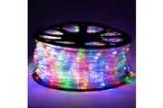 Christmas Decoration 50m Single Length LED Multi-Colour Rope Light 8 Functions Outdoor Display