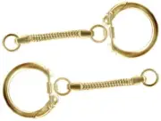 15 Gold Plated Steel 2" Long Snake Chain with 25mm Key Ring to Add Beads *