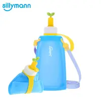 在飛比找momo購物網優惠-【韓國sillymann】100%兒童便攜捲式鉑金矽膠水瓶3