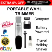 Wahl Portable Beard Trimmer Battery Stubble Moustache Styler Shaver Travel Small