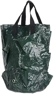 3 Gallon Garden Planting Grow Bag Hanging Flower Pouch Strawberry Planter Bags Strawberry Planter Bag Planting Container Thick PE Strawberry Planter, 7.9x13.8 inches
