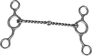 TENOL Stainless Steel Horse Bit Horse Mouthpiece Horse Chewing Sturdy Metal Lightweight Horse Snaffle H Shape for Horse Riding
