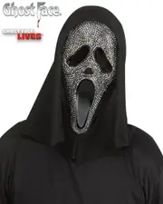 Deluxe Ghost Face Bling Costume Mask