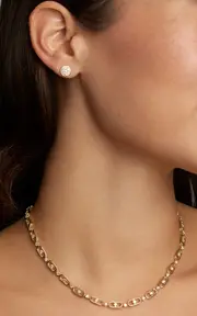 [Jamie Wolf] 18K Yellow Gold Diamond Stud Earrings