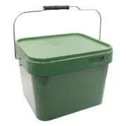 10L Boilie Bucket For Carp Bait Fishing Square Feed Mixing Bucket 29 X25 X21cm